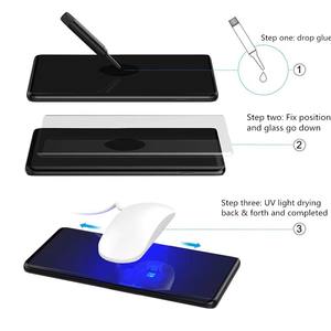 Colle liquide liquide UV incurvée pour Samsung <span class=keywords><strong>Galaxy</strong></span> S10 S23 <span class=keywords><strong>Ultra</strong></span> Note 7 8 9 10 Protecteur d'écran en verre trempé avec lumière LED - Product Image 6