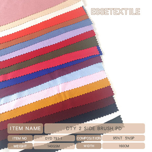 PERU TELA PIEL DE DURAZNO DTY Áo Đấu Vải Spandex Chải Giá Rẻ Vải Dệt Kim Màu Trơn Cho Trang Phục - Product Image 2