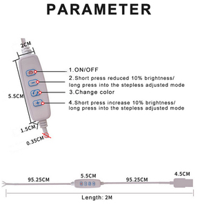 <span class=keywords><strong>Variateur</strong></span> de lumière <span class=keywords><strong>LED</strong></span> USB, Port d'alimentation, câble d'extension assortie de couleur, <span class=keywords><strong>avec</strong></span> adaptateur interrupteur ON/OFF, 12 V DC, 5V, 2M - Product Image 3