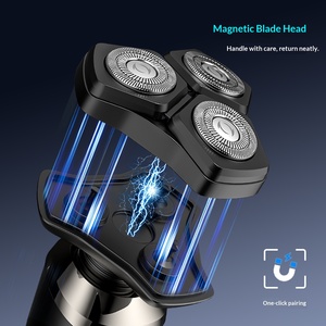 4-in-1 Electric <b>Razor</b> for Men Magnetic Floating <b>Heads</b> LED Display Waterproof Portable Face Beard Trimmer Fast-charging - Product Image 2