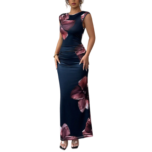 Vestido Ajustado con Estampado Floral para Mujer, Novedades de Verano 2026, Vestido Largo Sexy y Elegante para Fiesta de Noche - Product Image 3