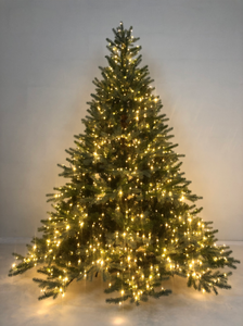 <span class=keywords><strong>Sapin</strong></span> de Noël pré-éclairé personnalisé de 4 à 10 pieds avec lumières LED blanc chaud, design réaliste, support en métal - Product Image 2