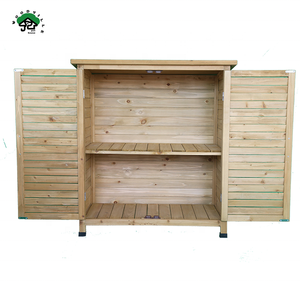 Cobertizo de almacenamiento de jardín de madera para herramientas <span class=keywords><strong>armario</strong></span> de equipo de patio trasero con cerradura - Product Image 3
