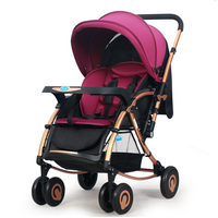 Poussette multifonctionnelle pour bébé avec panier haute position, pliable et portable, bidirectionnelle, ensemble de poussette-voiture OEM