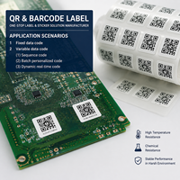 Étiquettes pour cartes de circuits imprimés (PCB) – Autocollants PI haute température résistants à l'huile avec impression de codes-barres et numéros de série pour écouteurs, caméras et appareils électroniques