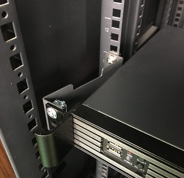 Custom 1U Server Rack Depth Extender 10cm Recessed Rack Mount Adapter Kit Alloy Steel for Network Server Cabinet