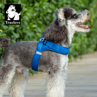 Harnais de randonnée pour chien et chat Truelove, en maille respirante, de luxe, réfléchissant, réglable, léger, anti-traction, pour l'aventure