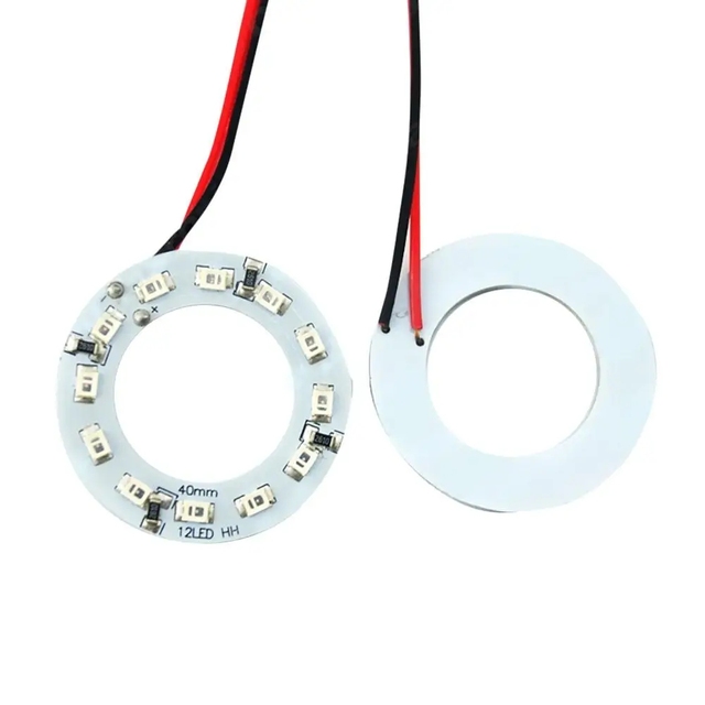 Car Angel Eye Headlight LED Ring Light Circle 40mm 3528/1210-12 Led Angel Eye Aperture Daytime Running Light