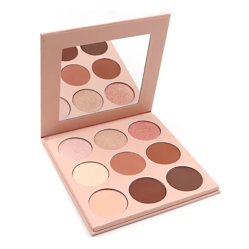 Ustom-paleta de contorno de 9 colores, resaltador mate y brillante, paleta de maquillaje corrector de sombras de ojos de alta pigmentación