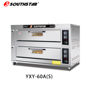 Four <span class=keywords><strong>à</strong></span> sole en acier inoxydable de haute qualité Southstar, 2 niveaux, 6 plateaux, pour restaurant, boulangerie, hôtel, pierres et céréales en option - Product Image 1