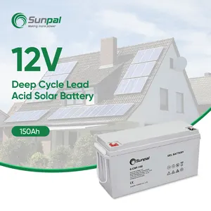 Top Supplier Energy Storage Battery 12V 100Ah 150Ah 200Ah 300Ah Solar Gel Battery Silicon