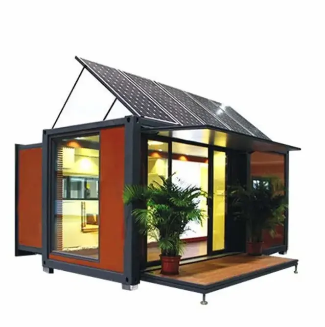 Low Cost Prefab Prefabricated Modular Flat Pack Container Office House