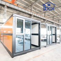 Maison conteneur modulaire préfabriquée intégrée et personnalisable de 20 pieds, moderne et portable, pour dortoir mobile