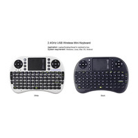 Mini-clavier sans fil i8 Air Mouse 2.4 ghz, rétroéclairage 7 pouces, avec pavé tactile, télécommande pour Android TV, X96, T95, M8S, PC, PS3