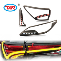 Couvre-phare et couvre-feux arrière automatiques avec éclairage LED noir, accessoires de voiture pour Toyota Fortuner AN150 AN160 2015-2022