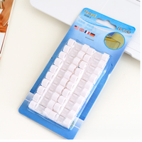 Diskon besar Winder kabel Data Desktop klip organiser Earphone komputer kabel kawat Fixer pengencang kait Manajer kabel Data