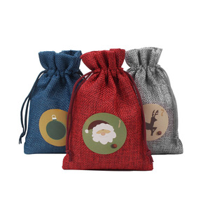 Bolsas <span class=keywords><strong>de</strong></span> regalo <span class=keywords><strong>de</strong></span> yute y lino, 10x14cm, <span class=keywords><strong>de</strong></span> <span class=keywords><strong>arpillera</strong></span> Natural, para dulces, para boda, Navidad, fiesta, suministros <span class=keywords><strong>de</strong></span> bolsas <span class=keywords><strong>de</strong></span> embalaje - Product Image 3