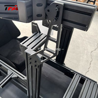 Simulateur profil aluminium volant personnalisé Cockpit simulateur de jeu de conduite superbe Cockpit avec vraie chaise course