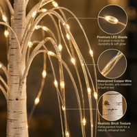 Lámpara LED de 60CM con forma de sauce, luz blanca cálida, ramas ajustables, árbol de hadas, decoración para el hogar, venta al por mayor