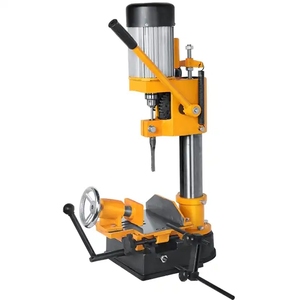 Pequeña máquina de mortajar de sobremesa para carpintería, con tenonadora cuadrada multi-oroño y taladro multi-material para mortajar cuadrados en madera - Product Image 1