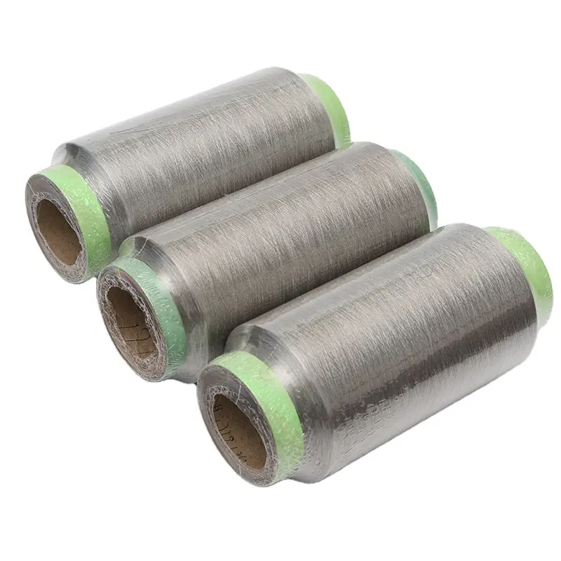 Nuclear Radiation Protection Suit Clothing Heat Resist Sew Thread Stainless Steel Conductive Metal Fiber Filament Metallic Yarn