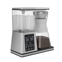 Cafetera Eléctrica Inteligente Automática, Programable, con Pantalla Digital, de Acero Inoxidable, para 3 Tazas, para Hogar y Hotel
