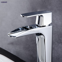 Robinet d'eau de cuisine moderne à une poignée, mitigeur de lavabo à long cou, bec spécial, vanne en céramique, salle de bain