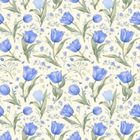 Eleganter Bio-Stil Hot Sale Tulip Flower Design Bequemes Gefühl Baumwoll stoff Schöne Farben für Frauen Kinder Kleid Stoff