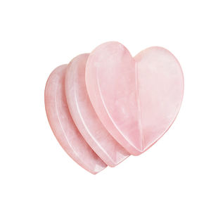 Masseur de grattoir en jade et quartz rose naturel, 100% jade naturel, pour les canaux de dragage et les collocation, outil Guasha - Product Image 4