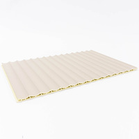 Moderno azul PVC madera-plástico compuesto WPC paneles de pared ignífugo Exterior e Interior gimnasio papel pintado impermeable 3D decoración del hogar