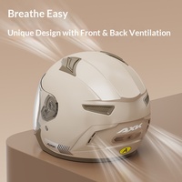 Casque de moto électrique ABS certifié 3C, nouvelle norme nationale A2, pour femmes et hommes, demi-coque, chaud pour l'hiver, sécurité