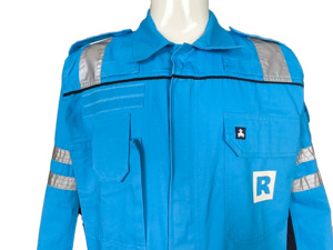 Ruban Réfléchissant Argenté Haute Visibilité <span class=keywords><strong>FR</strong></span> 100% Coton Sergé Ignifuge Imperméable Antistatique Anti-rayonnement Personnalisé - Product Image 2