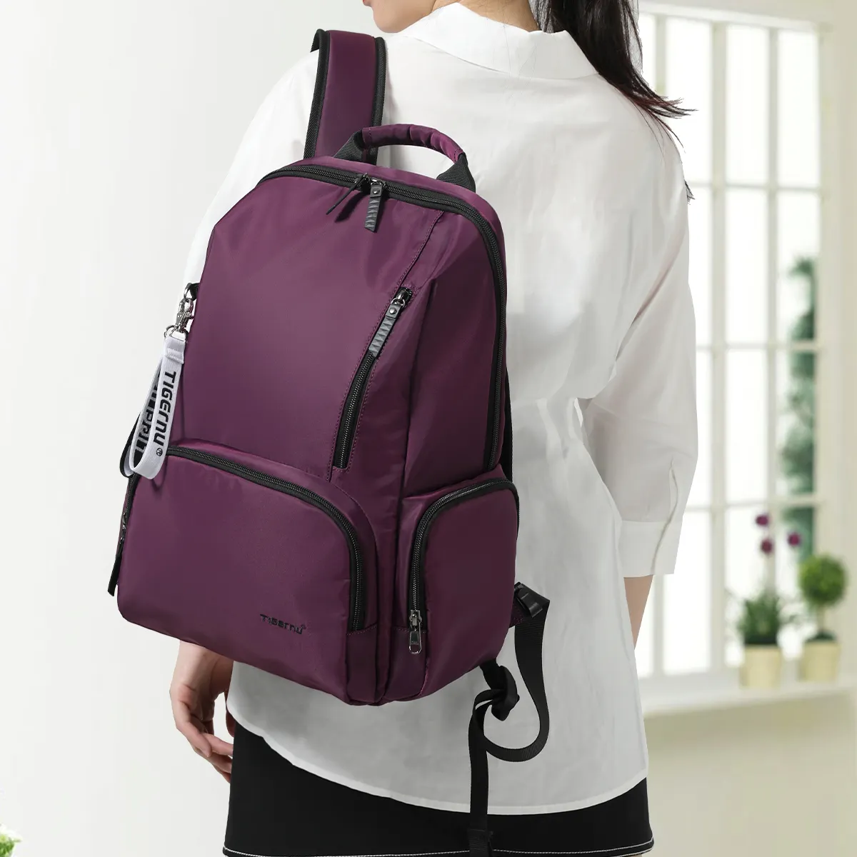 Рюкзак Tigernu T-B9178 14 дюймов, большая вместительность, анти-кражи machila рюкзак для ноутбука женские роскошные Рюкзак Сумка для путешествий