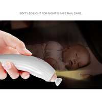 Coupe-ongles électrique portable pour bébés et enfants, ciseaux de soin des ongles sûrs à 3 vitesses avec chargeur à induction