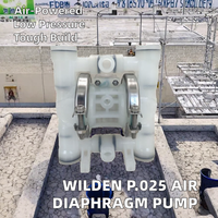 Pompe à double diaphragme à air comprimé en plastique PP Raystone, pompe AODD anti-corrosion pour le transfert de liquides chimiques