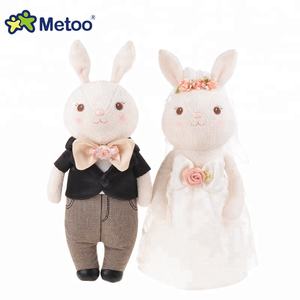 Jouets en peluche lapin Metoo Tiramitu, lapin de mariage personnalisé en robe de mariée pour mariage ou Saint-<span class=keywords><strong>Valentin</strong></span> - Product Image 6