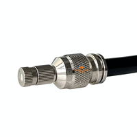 3/8 "moleté Slip Lock Tube de couplage rapide connecter croix té ligne droite coude brouillard système de refroidissement raccord connecteur Joint