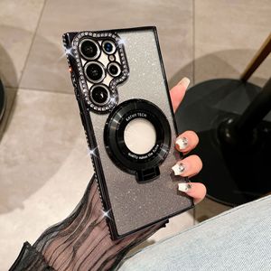 Custodia Magnetica per Telefono con Supporto Elettroplaccato S26, Custodia Lusso Glitterata per <span class=keywords><strong>Samsung</strong></span> S26 Ultra S25 S24 S23 S22 S21 S20 Plus - Product Image 5