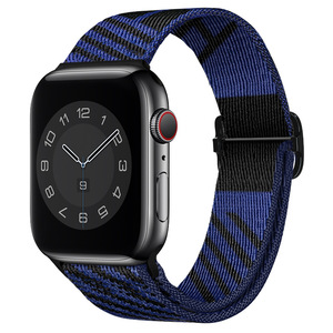 Correa ShanHai adecuada para Apple Watch Bands para Apple Iwatch 4 5 6 7 <span class=keywords><strong>Th</strong></span> Generation correa de <span class=keywords><strong>reloj</strong></span> tejida de nailon ajustable 45/41/mm - Product Image 3