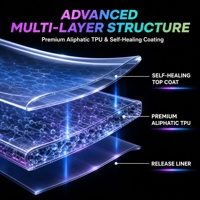 Film de protection de peinture TPU PPF super brillant auto-réparant anti-jaunissement pour carrosserie de voiture, rouleau de 7,5 mil, garantie 10 ans