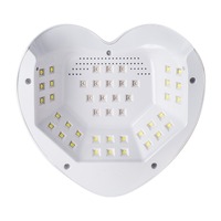 Lampe à Ongles Électrique UV LED Haute Qualité en Forme de Cœur avec Quatre Réglages de Temps pour un Séchage Rapide