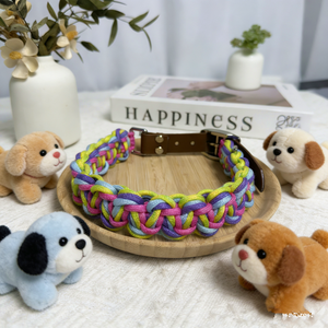 <span class=keywords><strong>Collar</strong></span> Retráctil para Mascotas de Diseño, Hecho a Mano, Personalizado, Ajustable, Suave y Sólido de Alta Calidad - Product Image 4