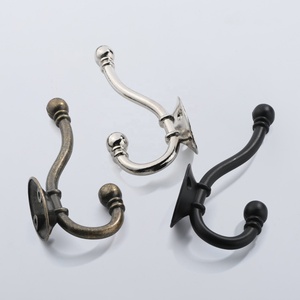Gancho de Pared Estilo Europeo Antiguo, Doble/Sencillo, para Puertas de Armario y Detrás de Muebles, Herrajes Envejecidos - Product Image 5