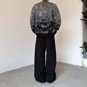 Pull en <span class=keywords><strong>mohair</strong></span> 100% pour homme, cardigan à dégradé <span class=keywords><strong>de</strong></span> couleurs, style rétro décontracté pour homme, pull en tricot pour homme, ODM&OEM, tricotage - Product Image 4