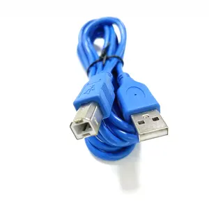 Blindage bleu transparent EMI EMR 3m 5m 10m USB 2.0 imprimante type-A à type-B câble mâle avec noyau en Ferrite pour imprimante Scanner
