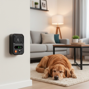 Disuasor de Ladridos Recargable para Perros, Dispositivo Ultrasónico Automático Antiladridos, Entrenador de Mascotas para Exteriores Resistente al Agua con Pantalla LED - Product Image 5