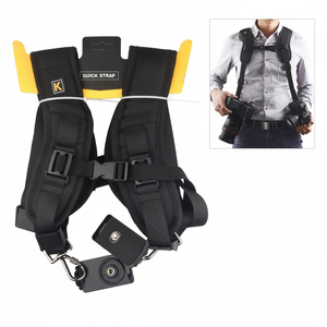 Arnés Doble para Cámara K&F Concept, de Nailon, Estilo Profesional, Accesorios de Fotografía DSLR - Product Image 1