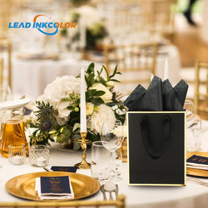 Driew Luxury Small Black Gift Bags Bulk 100 Pcs Min Thick Kraft Paper Black Handles Set Wedding Party Baby Shower Custom Logo - Product Image 3