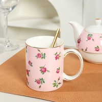 Vente en gros de vaisselle de luxe ensembles complets plats élégants floraux ensembles de vaisselle ensemble de table pour la maison