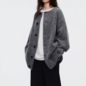 <span class=keywords><strong>Cardigan</strong></span> in Cashmere monopetto a manica lunga a manica lunga e lunga da donna di alta qualità alla moda maglione in lana lavorato a maglia autunno inverno - Product Image 2